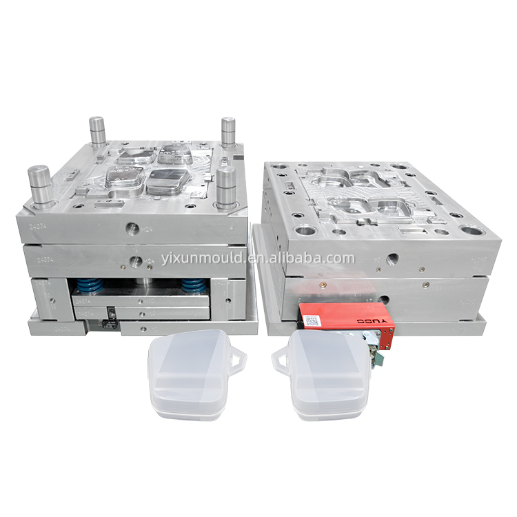 1*2 Cavity Transparent PP Food Grade injection moulding Przezroczyste formowanie wtryskowe PP o pojemności 1 * 2 wnęki, przeznaczone do kontaktu z żywnością
