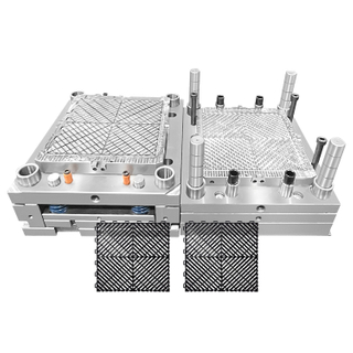 ISO9001 1*1 Forma wtryskowa do plastikowego panelu blokującego z siatki Materiał PP