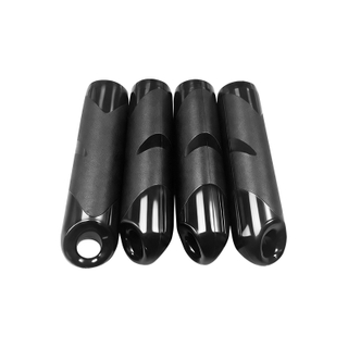 Niestandardowe formowane wtryskowo plastikowe uchwyty z 4 wgłębieniami z różnymi wykończeniami i teksturami materiału PP