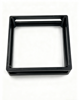 Niestandardowa czarna plastikowa rama z precyzyjnego formowania wtryskowego ABS Produkcja przemysłowa metodą formowania wtryskowego