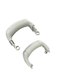 Niestandardowe formowane wtryskowo 1*2 wgłębienia, formowane z tworzywa sztucznego uchwyty z różnymi wykończeniami i teksturami Materiał PC + ABS