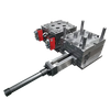 Niestandardowe plastikowe 1*4 wnęka ABS wnęka Hot Runner wtryskowa plastikowa forma NAK80 forma stalowy plastikowy filtr części gwintowe formy